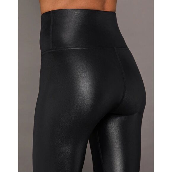 CARBON38 Black Takara Shine Leggings 7/8 Length High Waisted Sz Medium - Picture 8 of 10